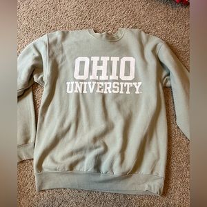 Sage Green Ohio University Sweatshirt Fleece Size Medium